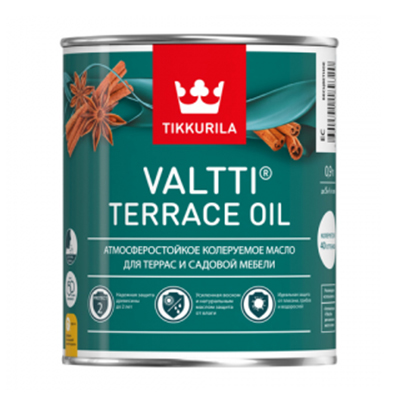 Tikkurila valtti terrace oil масло для террас и садовой мебели бесцветный 9л