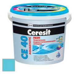 Затирка цементная Ceresit CE 40 Aquastatic Небесная №80 2 кг