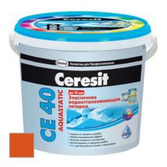 Затирка цементная Ceresit CE 40 Aquastatic Кирпич №49 2 кг