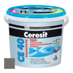 Затирка цементная Ceresit CE 40 Aquastatic Антрацит №13 2 кг