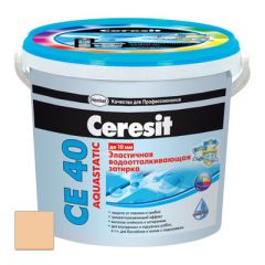 Затирка цементная Ceresit CE 40 Aquastatic Персик №28 2 кг