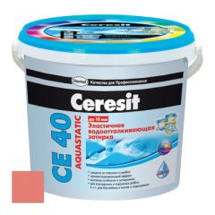 Затирка цементная Ceresit CE 40 Aquastatic Розовая №34 2 кг