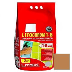 Затирка цементная Litokol Litochrom 1-6 С.210 персик 2 кг