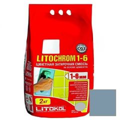 Затирка цементная Litokol Litochrom 1-6 С.620 синяя ночь 2 кг