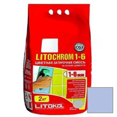 Затирка цементная Litokol Litochrom 1-6 С.190 васильковая 2 кг