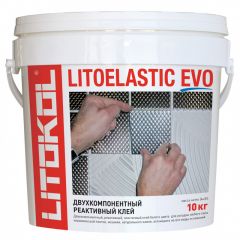 Реактивный двухкомпонентный клей для плитки эпоксидный Litokol Litoelastic Evo 10 кг