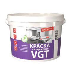 Краска VGT Белоснежная для стен акриловая 15 кг