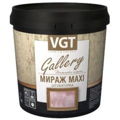 Декоративная штукатурка VGT Gallery Мираж Maxi Серебристо-белая 1 кг