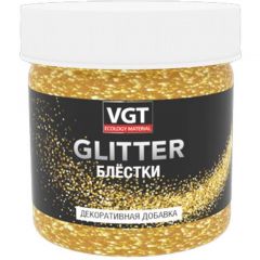 Добавка декоративная блестки VGT Glitter Золото 0,05 кг