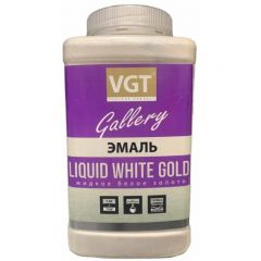 Эмаль VGT Gallery Жидкие металлы Liquid White Gold (Жидкое белое золото) 1 кг