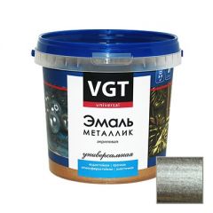 Эмаль VGT ВД-АК-1179 металлик универсальная серебро 1 кг