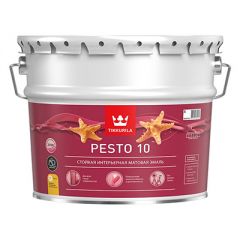 Эмаль алкидная Tikkurila Pesto 10 матовая А 2,7 л