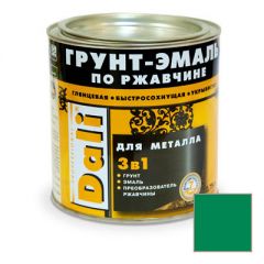 Грунт-эмаль Dali по ржавчине 3 в 1 для металла RAL 6029 Зеленая 0,75 л