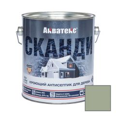 Кроющий антисептик для древесины Акватекс Сканди Фьорд 2,5 л