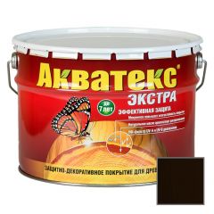 Защитно-декоративное покрытие Акватекс Экстра для древесины Палисандр 9 л