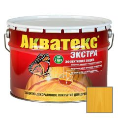 Защитно-декоративное покрытие Акватекс Экстра для древесины Сосна 9 л