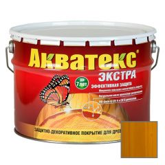 Защитно-декоративное покрытие Акватекс Экстра для древесины Дуб 9 л