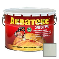 Защитно-декоративное покрытие Акватекс Экстра для древесины Белый 9 л